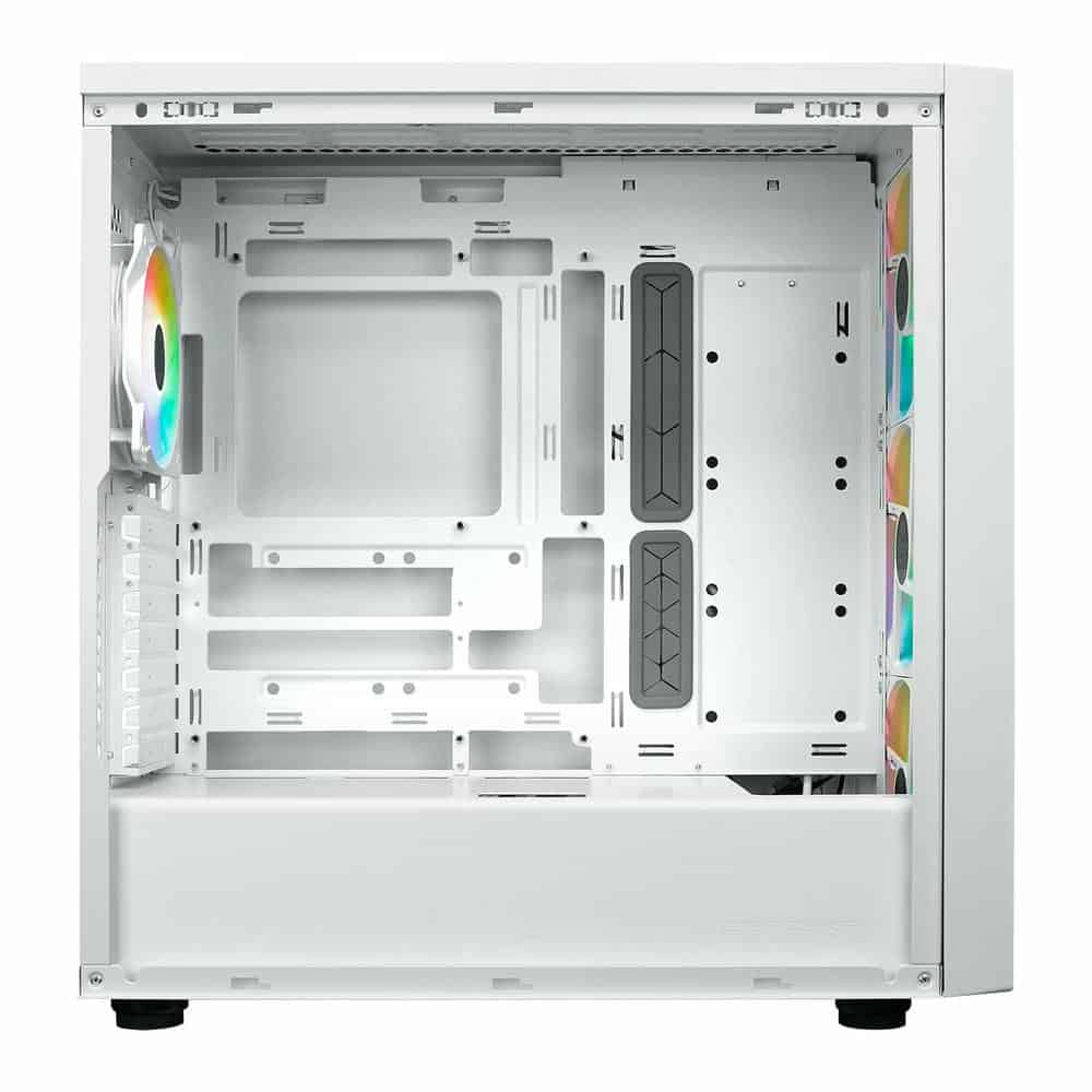 (image for) CoolerMaster MasterBox 600 White ARGB Mid Tower TG PC Case